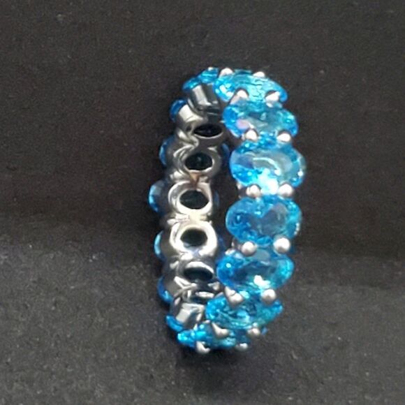Blue Eternity Ring  - Picture 3 of 12